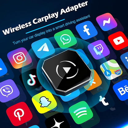 Wireless CarPlay & Android Auto Adapter, 2-in-1 USB Dongle Converts Wired to Wireless, 5GHz WiFi & Bluetooth Plug & Play, Keeps Factory Controls, USB-C Adapter, Wired Required, iOS 10+ Android 11+