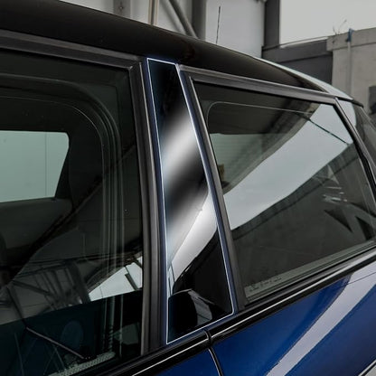 KUNGKIC for 2024 2025 Mini Cooper S F65 5-Door A B C Window Pillar Scratch Prevention TPU Film Exterior Accessories Transparent