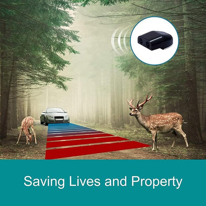 Set of Deer Whistles Warning Device for Car, Deer Whistles for Vehicles with Rubber Pads, Ultrasonic Deer Repeller Device Animal Siren for Car and Motorcycle (4-Piece)