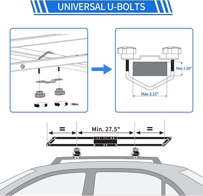 TOOENJOY Roof Rack Cargo Basket, 59 x 35.4 x 4.7 Inch, Anti-Rust Rooftop Cargo Carrier Universal Roof Basket Car Top Luggage Holder for Car, SUV and Truck, 200 lbs Capacity