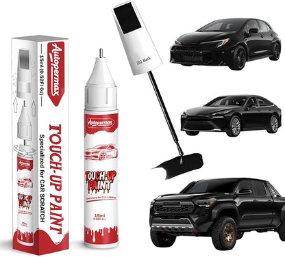 202 Black Car Touch Up Paint for Toyota, Color Accurate Two-In-One Car Paint Scratch Repair Pen, Professional Scratch Remover for Vehicles Chips and Nicks Scuff