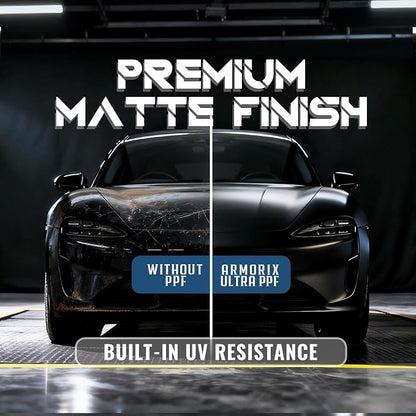 Rockrose Ultra TPU Matte PPF Film for Car Paint Protection 60 in x 50FT Self-Healing, UV Protection, Scratch & Stain Resistant, Hydrophobic, Wet Installation, Strong Adhesive, 7.5 mil Thickness