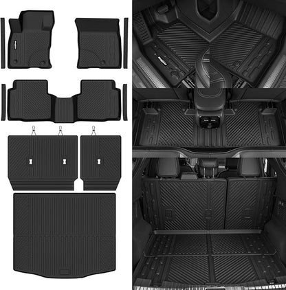 Floor Mats for Ford Escape 2020-2026(Gas Only), Trunk Mat and Backrest Mat & Door Sill Guard All Weather TPE Protector for Ford Escape Floor Liner Accessories