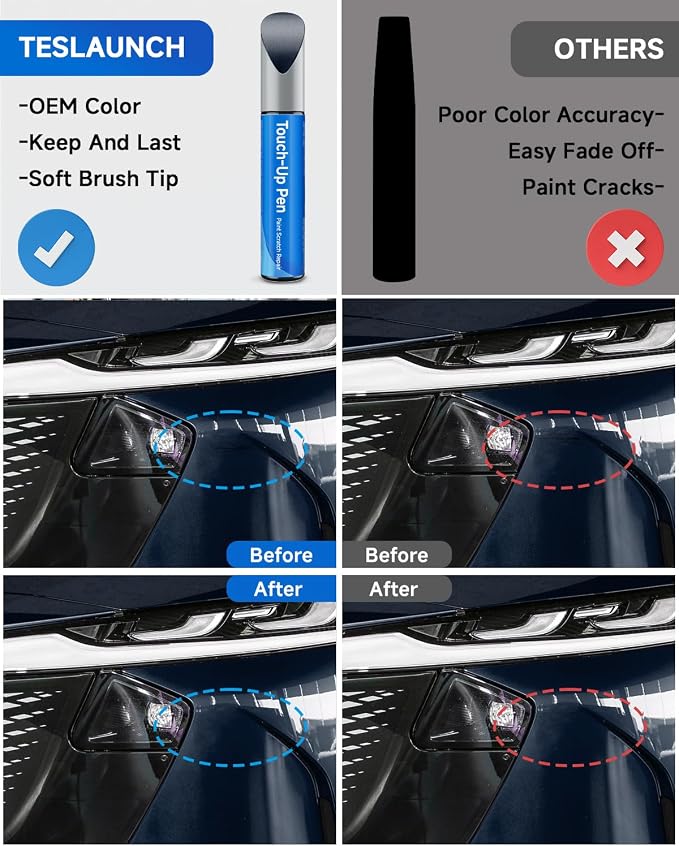 42M Deep Crystal Blue Pearl Touch Up Paint Compatible with Mazda Exact Match Touch Up Paint Car Scratch Repair