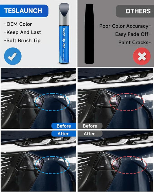 42M Deep Crystal Blue Pearl Touch Up Paint Compatible with Mazda Exact Match Touch Up Paint Car Scratch Repair