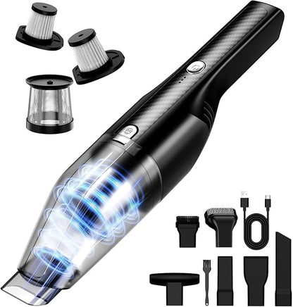 Handheld Vacuum Cordless - Car Vacuum Cleaner with 11000Pa Powerful Suction,1.2lbs Lightweight, Type-C Charge, Multiple Accessories, Portable Hand Vacuum for Home, Pet and Car