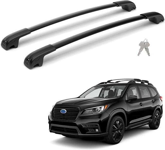 300Lbs Lockable Roof Rack Crossbars Compatible with Subaru Ascent 2019-2026, Heavy Duty Aluminum Anti-Corrosion Cross Bar Fit Luggage Luggage Kayaks Bicycles Snowboard