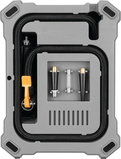 Performance Tool E00014 44 pc. Premium Roadside Assistance Kit, Featuring Vortex 12V Digital Tire Inflator, Booster Cables, Tow Rope, Shovel, First Aid Kit, Safety Triangles, Tool Kit and Case
