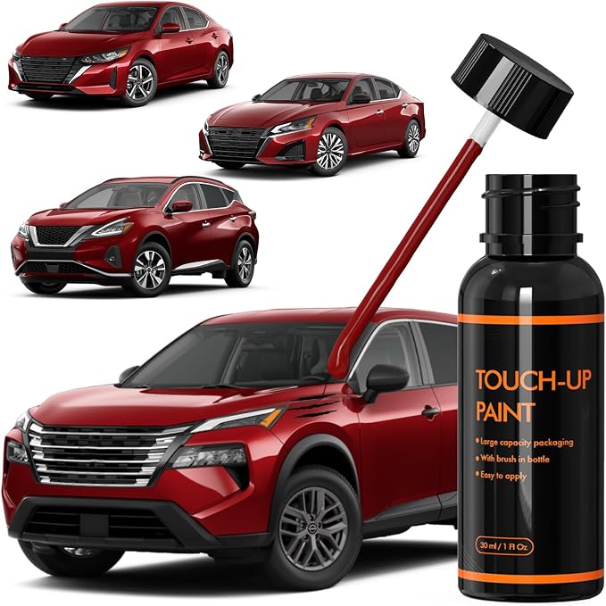 NBL Scarlet Ember Touch Up Paint for Nissan, DIY Car Paint Scratch Repair Kit, Automotive Paints, Quick & Easy Fix Scratch Repair for Rogue/Sentra/Altima/Pathfinder/Kicks/Versa