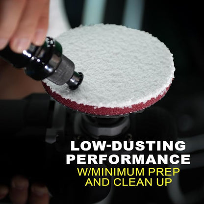 6 Inch Microfiber Cutting Pads – 2 Pack Heavy Cutting Buffing Pads for Large Surface Paint Correction – High-Cut Pads for DA & Rotary Polishers – Swirl & Scratch Remover
