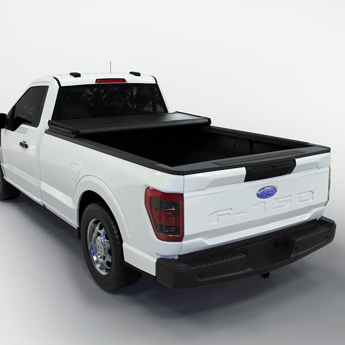 Toptiny Soft Folding Truck Bed Tonneau Cover |TSTF017|Fits 2015-2026 Ford F150 6'5" Bed (78")