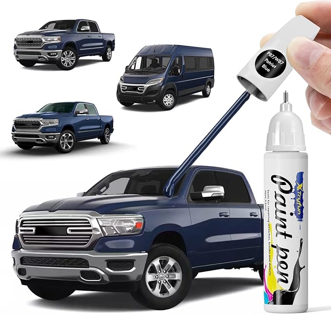 PB7/WB7 Patriot Blue Touch Up Paint Compatible with Dodge, DIY Car Paint Scratch Repair, Automotive Paints, Quick & Easy Fix Scratch Repair for RAM/Durango/Caravan/Neon