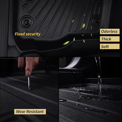 Floor Mats for 2023 2024 2025 2026 Cadillac Lyriq Lyriq-v & Trunk Mat TPE All Weather Protection 2 Rows Car Floor Liners with Cargo Liners