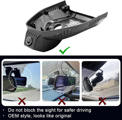 mangoal Front 4K & Rear 1080p Dash Cam for GMC Terrain 2025 2026(Model C), SL SLE SLT AT4 Denali,Free App & WiFi, GPS, 128GB Card