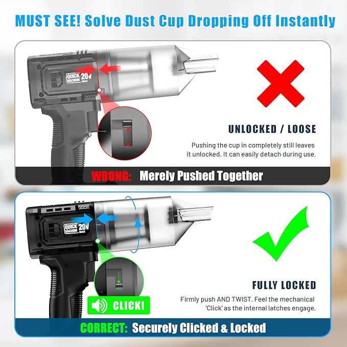 Car Vacuum Cordless, 35000PA Strong Suction Handheld Vacuum with 2 Detachable Batteries, 60Min Runtime Portable Vacuum Cleaner for Car Detailing, Pet Hair, Home Couch & Office, 350ML XL Dust Cup