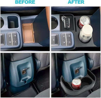 CDEFG 2022-2024 Maverick Car Cup Holder Organizer for Maverick Center Console CupHolders Expander Fit for First Row and Second Row 2022 2023 2024 Maverick Pickup Truck Interior Accessories, 2PCS