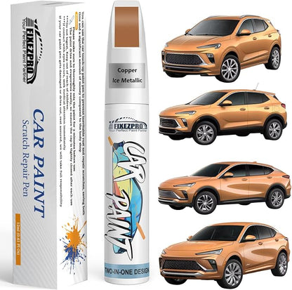 Copper Ice Metallic(G98/WA190J) Touch Up Paint for Buick, Exact Color Match Car Paint Scratch Repair Remover Pen Kit Fix Vehicle Chips and Automotive Nicks Scuff