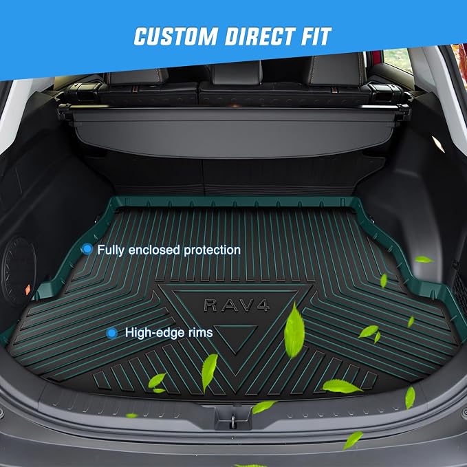 Nilight Cargo Mats for Toyota RAV4 2019 2020 2021 2022 2023 2024 2025,All Weather Protection Heavy Duty Cargo Liners