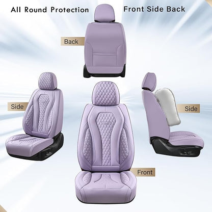 Coverado Seat Covers, Car Seat Covers Front Seats, Purple Car Seat Cover, Luxury Car Seat Covers, Seat Cushion, Front Car Seat Covers Leatherette Car Seat Protector
