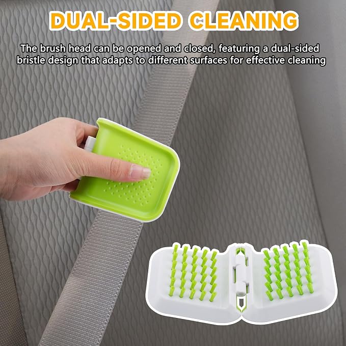 Car Seat Belt Cleaning Brush,Double Sided U-Shaped Interior Car Detailing Brushes,Non-Slip Seatbelt Cleaner,Multifunctional Cutlery Cleaner Brush,Washing Tool Seatbelt Cleaning Supplies (1PC)