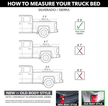 RealTruck BAK Revolver X4s Hard Rolling Truck Bed Tonneau Cover | 80120 | Fits 2014-2018, 19 Ltd/Lgcy Chevy/GMC Silverado/Sierra 5' 9" Bed (69.3")