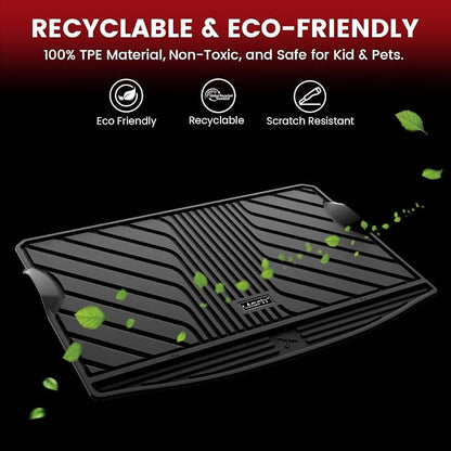 LASFIT Floor Mats & Cargo Mat Fit for Subaru Crosstrek & Impreza 2026 2025 2024, All Weather TPE Custom Fit Easy Clean Durable Floor Liners for Crosstrek & Impreza 2024-2026 Car Mats & Trunk Liner