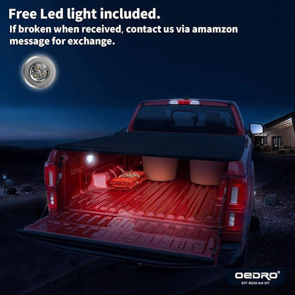 oEdRo Soft Tri-Fold Truck Bed Tonneau Cover Compatible with Dodge Ram 1500 2002-2026 (Inclu. Classic & New), Fit for Dodge Ram 2500 3500 2003-2026, Fleetside 6.4 Ft Bed w/o Ram Box