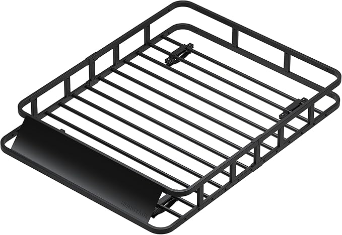 51" x 39" x 6" Roof Rack Cargo Carrier, Universal Rust-Proof Roof Rack Basket for SUV, Heavy Duty Steel Rooftop Cargo Carrier, Car Top Luggage Holder 150LBS Capasity, Easy Assembly, Black