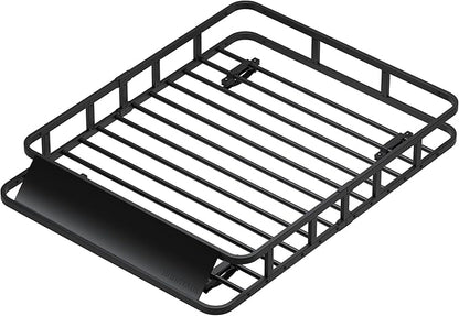 51" x 39" x 6" Roof Rack Cargo Carrier, Universal Rust-Proof Roof Rack Basket for SUV, Heavy Duty Steel Rooftop Cargo Carrier, Car Top Luggage Holder 150LBS Capasity, Easy Assembly, Black
