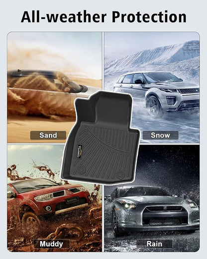 Floor Mats for Mazda CX-50 Hybrid 2025-2026 & Cargo Liners & Backrest Mat All Weather TPE Rubber Trunk Mat Back Seat Protector Full Set for CX50 2025 Plug-in Hybrid Accessories, Black