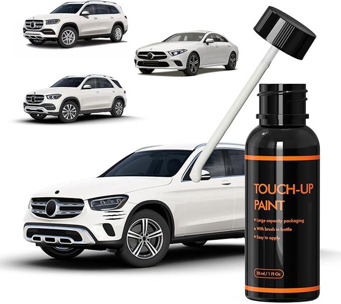799 Diamond White Touch Up Paint for Mercedes Benz, DIY Car Paint Scratch Repair Kit, Automotive Paints, Quick & Easy Fix Scratch Repair for C/E/S/G/CLA/CLE/GLA/GLB/GLC/GLE/GLS/EQE/EQS