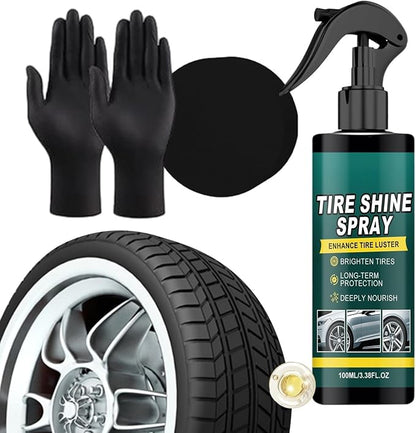 Wheel Shine for Car Tires | Long Lasting 100ml Maintenance Tool - Auto Tire Shine Cleaner - for Sedan Truck RV Motorcycle Scooter ATV, Detailing Shop Home Garage