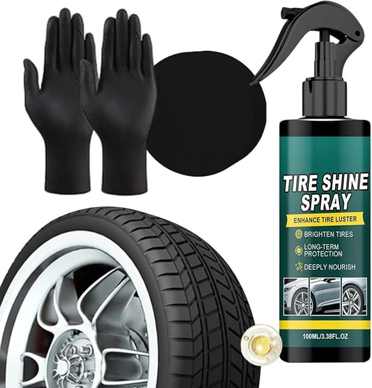 Wheel Shine for Car Tires | Long Lasting 100ml Maintenance Tool - Auto Tire Shine Cleaner - for Sedan Truck RV Motorcycle Scooter ATV, Detailing Shop Home Garage