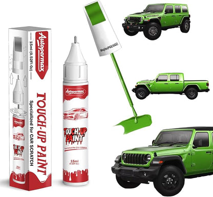 PGE/GGE Mojito Car Touch Up Paint for Jeep, Color Accurate Two-In-One Car Paint Scratch Repair Pen, Professional Scratch Remover for Vehicles Chips and Nicks Scuff
