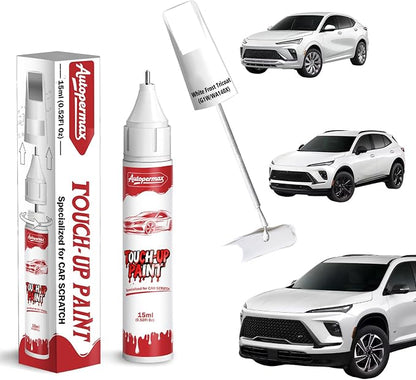 White Frost Tricoat(G1W/WA140X) Car Touch Up Paint for Buick, Color Accurate Two-In-One Car Paint Scratch Repair Pen, Professional Scratch Remover for Vehicles Chips and Nicks Scuff