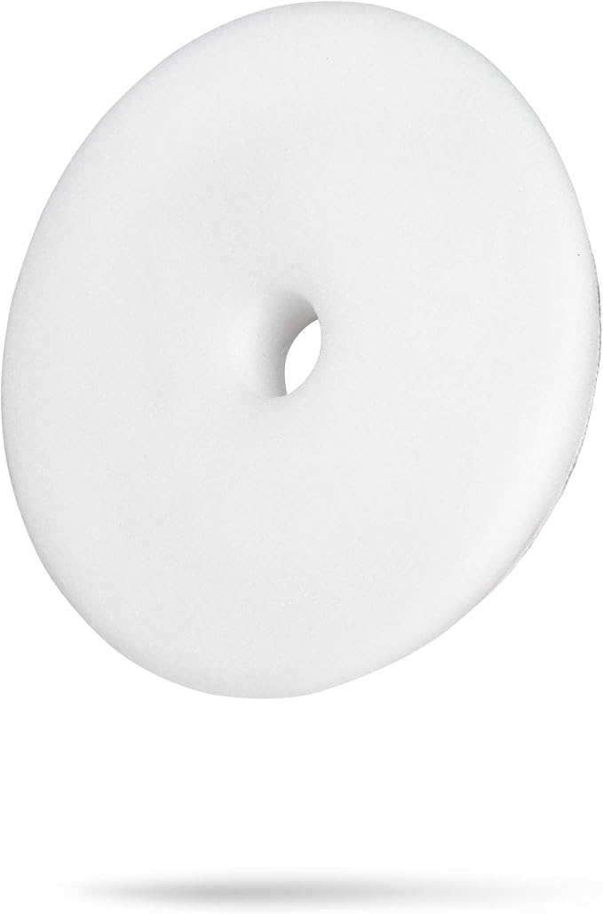 Adam's Polishes Premium Polisher Pads - Expertly Designed Soft Foam Finishes & Glosses Better Than Ever - Color Coded to Match with Recommended Polishes or Compounds (6.5, White Polish Pad)