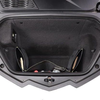 CHEAYAR Front Trunk Storage Organizers Compatible with Corvette C8 Stingray 2020-2023, Black Mesh Cargo Net, C8 Accessories - Trunk Organizer and Storage with Mesh Pocket