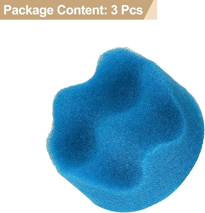 HARFINGTON 3pcs Buffing Sponge Pads 2" Polishing Wheel Waffle Finishing Grip Pad Car Buffer Polisher with Hook and Loop Back for Car Detailing Polishing Waxing, Blue