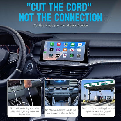 Compatible with 2017 2018 2019 2020 2021 2022 2023 2024 Ford F150 CarPlay Adapter,USB Dongle Plug & Play Dongle Converts,Compatible with CarPlay & Android Auto