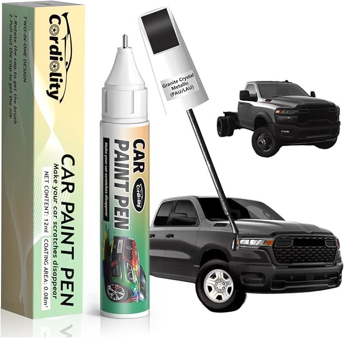 Granite Crystal Metallic(PAU/LAU) Touch Up Paint Pen for Ram,Car Paint Scratch Repair Pen Quick and Easy Fix Auto Paint Scratch
