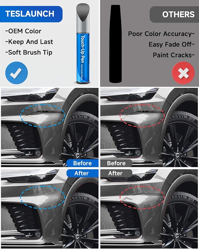 1H9 Nebula Gray Pearl Touch Up Paint Compatible with Lexus Exact Match Touch Up Paint Car Scratch Repair