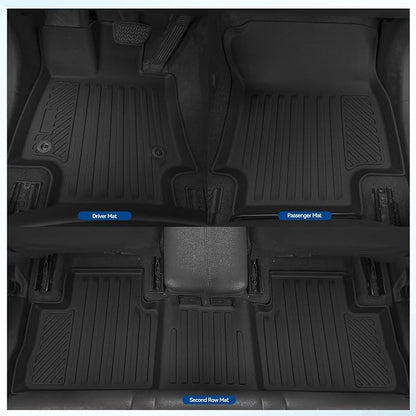 Custom Fit Floor Mats for Toyota 4Runner 2003-2009, All Weather TPE Floor Liners with Trunk Mat & Backrest Protectors, Odorless Full Set Interior Accessories