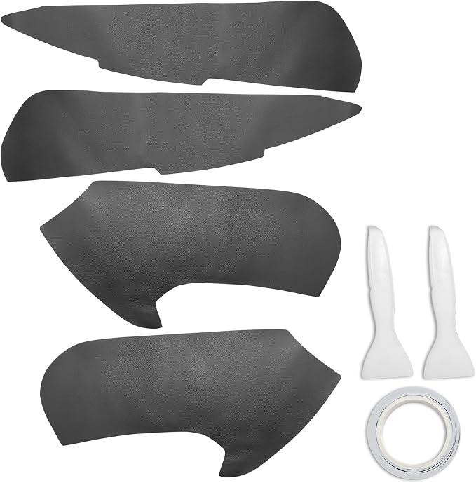 RUIANTE 4pcs Door Panel Cover Trim Replacement Compatible for Focus 2009-2014 Car Interior Accessories (Black)