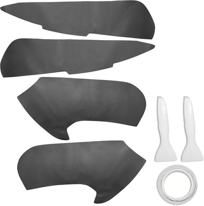 RUIANTE 4pcs Door Panel Cover Trim Replacement Compatible for Focus 2009-2014 Car Interior Accessories (Black)