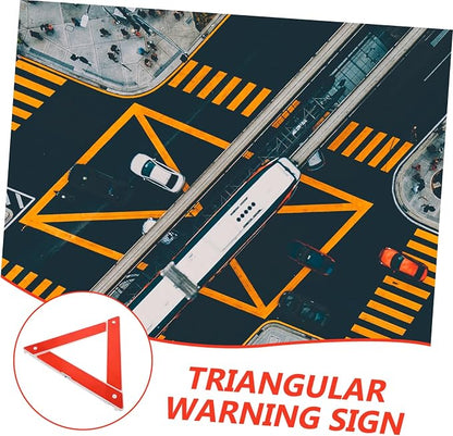 Gatuida Roadside Kit Warning Triangle Sign Car Safety Kits Roadside High Visibility Triangle for Vehicles