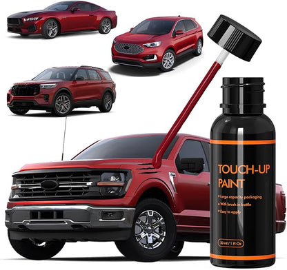 D4 Rapid Red Touch Up Paint for Ford, DIY Car Paint Scratch Repair Kit, Automotive Paints, Quick & Easy Fix Scratch Repair for F-150/Mustang/Explorer/Fleet/Fusion/Ranger/Escape/Bronco