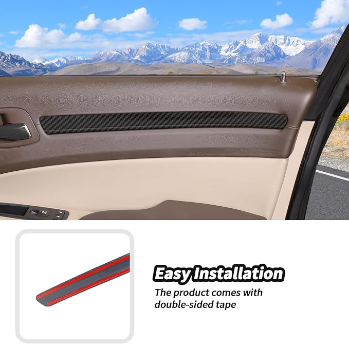 JeCar 16pcs Full Set Carbon Fiber Interior Trim Kit for 2011-2014 Chrysler 300/300C