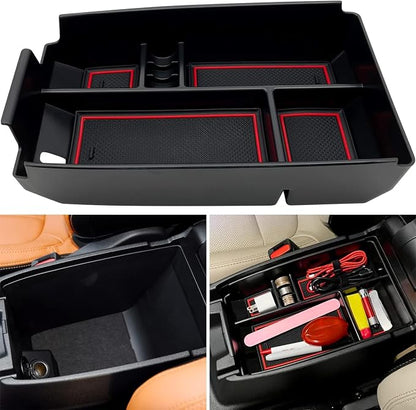 Center Console Organizer Interior Storage Box Fits for Ford Escape 2020 2021 2022 2023 2024 2025 2026 and 2021 2022 2023 2024 2025 2026 Bronco Sport Accessories