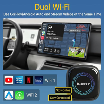 Magic Box 3.0 Max 2026 Upgrade - 32G Car Streaming Device with Netflix, YouTube, Prime Video, Wireless Apple CarPlay & Android Auto Adapter, Support HDMI Output & USB Drive, for OEM Wired CarPlay Cars