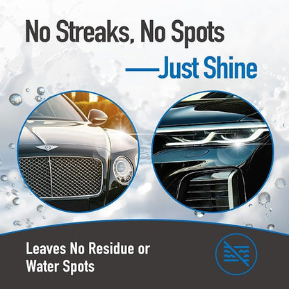Nanoskin NANO SUDS Foaming Car Wash Shampoo 5 Gallons - Works with Foam Cannon, Foam Gun, Bucket Washes, Car Soap for Pressure Washer | Safe for Cars Trucks, Motorcycles, RVs & More | Fruity Scented, 640 Fl Oz (Pack of 1), Blue